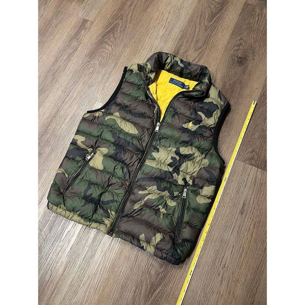 Polo Ralph Lauren Mens Camo Packable Puffer Vest Size Medium